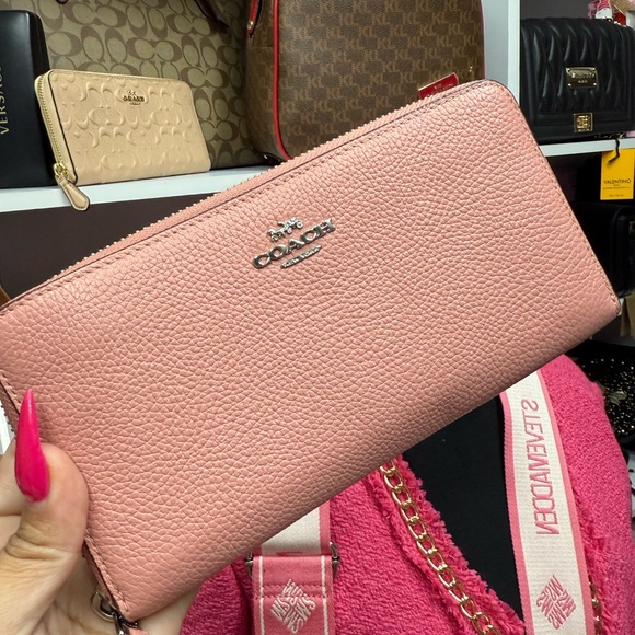 Coach Blush Pink Leather Women's Wallet - Picture 1 of 2
